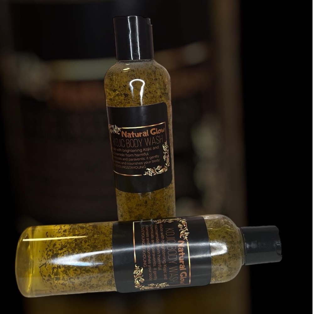 Kojic Body Wash for lighting - Black and Gold